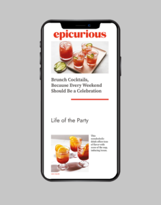 Newletter Epicurious